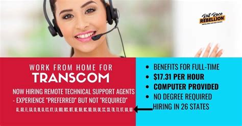 transcom work from home hiring process|Customer Service Advisor and Technical Support Advisor.